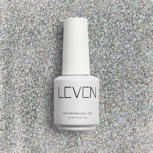 Leven | Ημιμόνιμο βερνίκι με glitter/shimmer 15ml no. G005 Holo Glitter