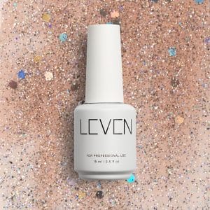 Leven | Ημιμόνιμο βερνίκι με glitter/shimmer 15ml no. G006 Sparkle Rose