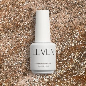 Leven | Ημιμόνιμο βερνίκι με glitter/shimmer 15ml no. G011 Sunkissed