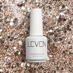 Leven | Ημιμόνιμο βερνίκι με glitter/shimmer 15ml no. G014 Bronze
